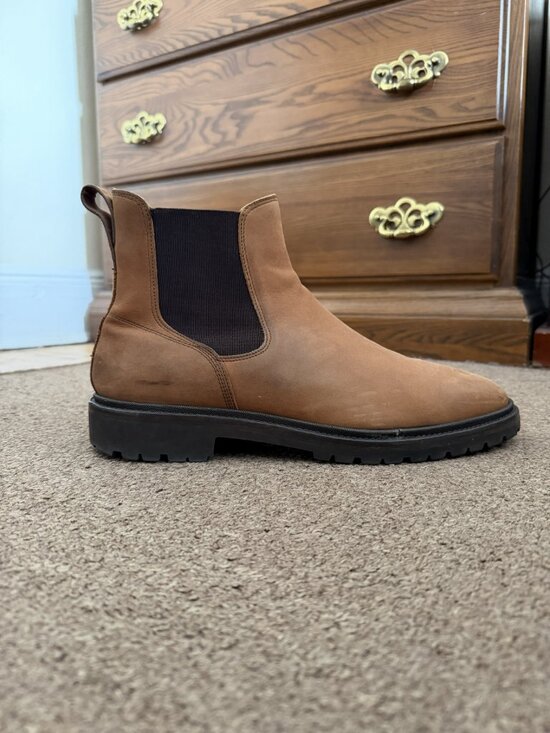 Koio Fermo Leather Chelsea Boots Men\'s 45 US 12 Made in Italy Lug Sole